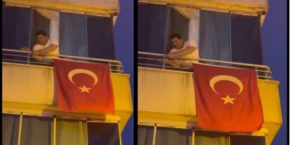 Şemdinli'de ilk bayrağı Başkan Şakar astı