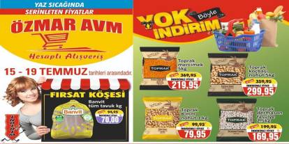 ÖZMAR AVM' den Temmuz ayı indirimi