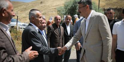 Vali Çelik, hizmet için köylerde