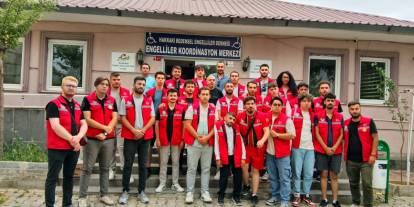 Damla gönüllülerinden engelliler derneğine ziyaret