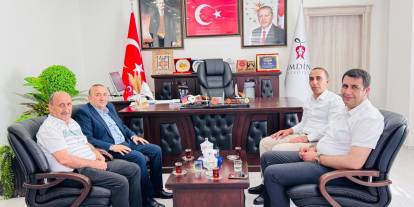 İl Defterdarı Mesut Çalışır’dan Başkan Fahri Şakar’a ziyaret