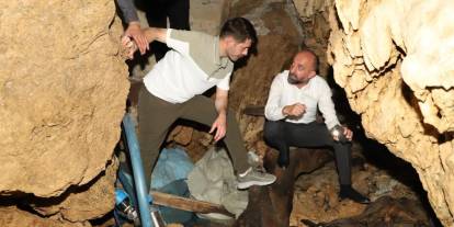 Başkan Demir ve Kaymakam Cebeci su peşinde