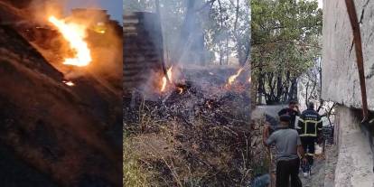 Hakkari itfaiyesi yangınlarla mücadele ediyor