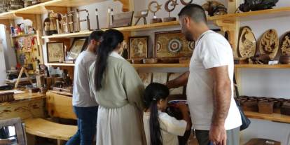 Ceviz ağaçları sanat eserine dönüşüyor