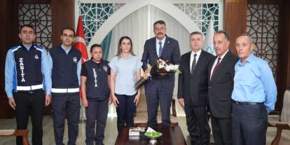 Hakkâri’de Zabıta Teşkilatı’ndan Vali Ali Çelik’e ziyaret