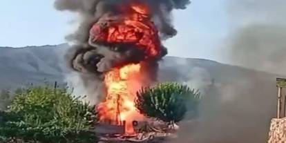 Şırnak’ta petrol borusu alev aldı