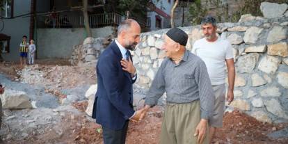 Başkan Demir çalışmaları yerinde inceledi