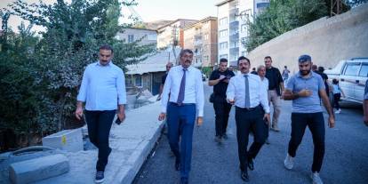 Vali Çelik, yol çalışmalarını denetledi