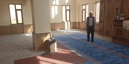 Kaymaklı Köyü camii inşaatı devam ediyor