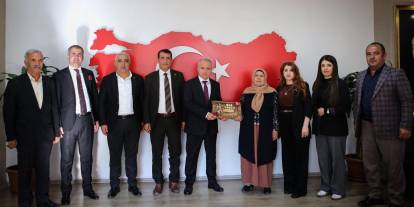 Şehit ve Gaziler Derneği ile TSKGV’den Emniyet Müdürü Ayata’ya ziyaret