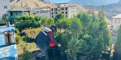 Sümbül Dağı manzaralı yeni park çalışmaları sürüyor