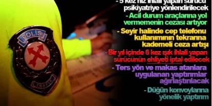 Sürücülere Ağır Trafik Cezası Kapıda