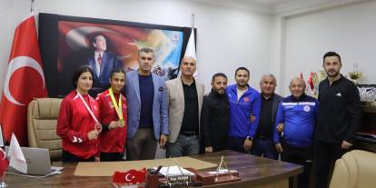 Müdür Yıldırım, milli sporcuları ağırladı