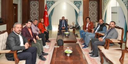 Gazetecilerden Vali Çelik’e Ziyaret