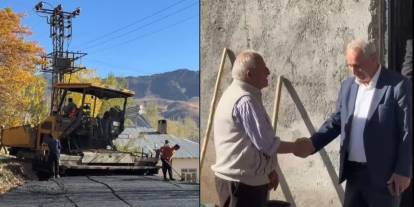 Durankaya Küme Evleri asfalta kavuşturuldu