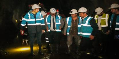 Vali Çelik, Ölmez Madencilik İşletmesini ziyaret etti