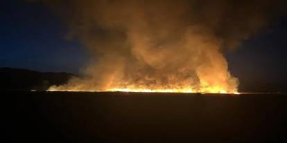 Yüksekova kuş cenneti alev alev