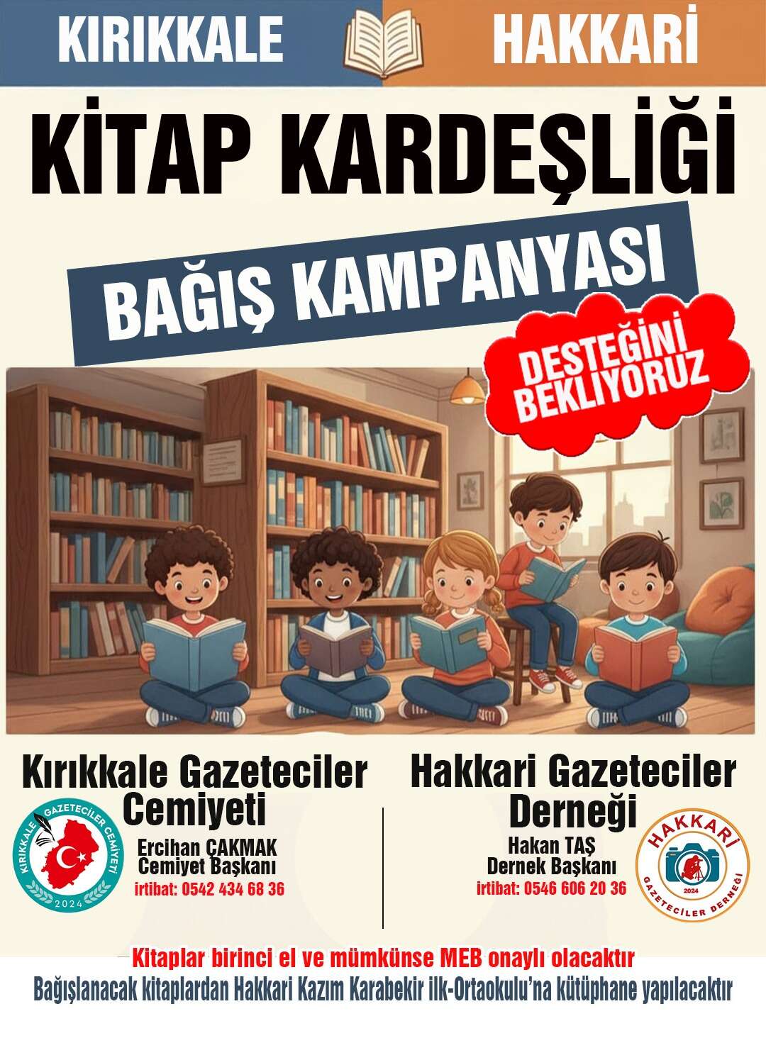 kirikkale-ve-hakkari-gazeteciler-cemiyetlerinden-kitap-kardesligi-projesi